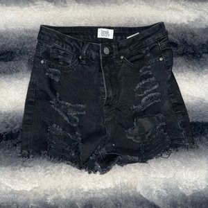 High Waisted Black Shorts